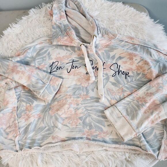 Ron Jon Tropical Leaf Crop Hoodie - Picture 13 of 13